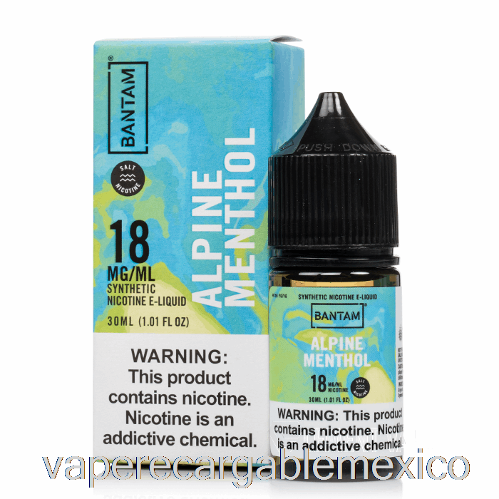 Vape Recargable Sales De Mentol Alpino - Bantam Vape - 30ml 18mg